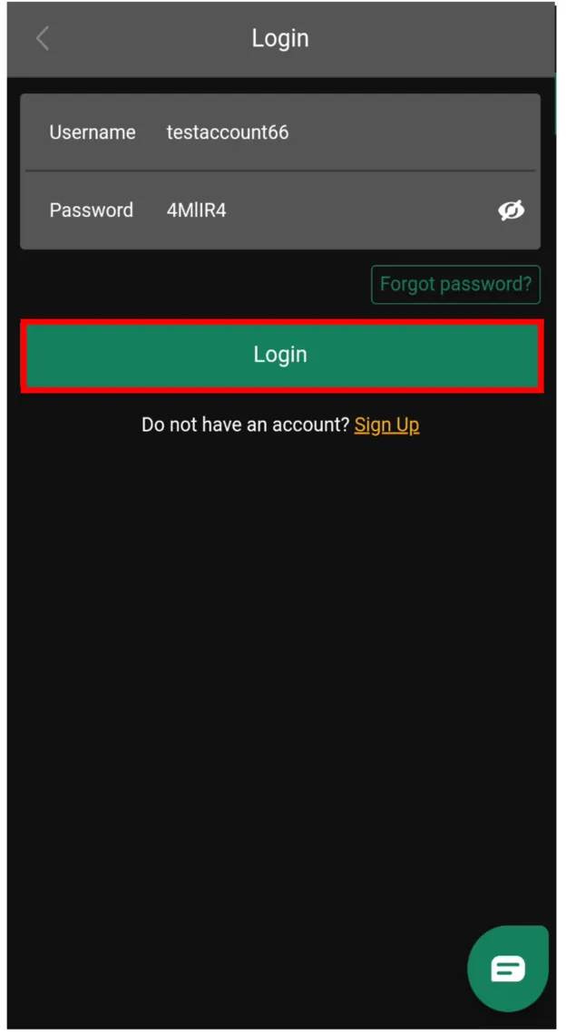 Login steps instructions